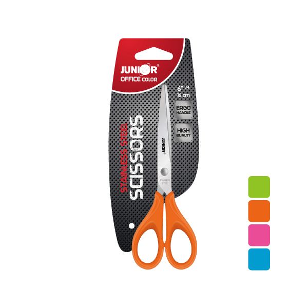 Nožnice PVC Office color 6" 150mm