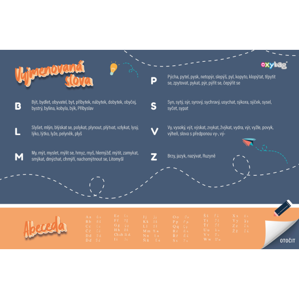 Podložka na stôl 60x40 cm 1. stupeň