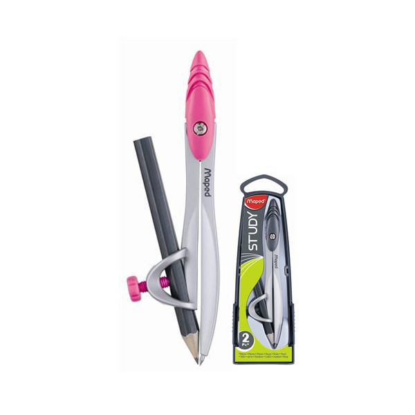 Kružidlo, s adaptérom, MAPED "Study", mix farieb