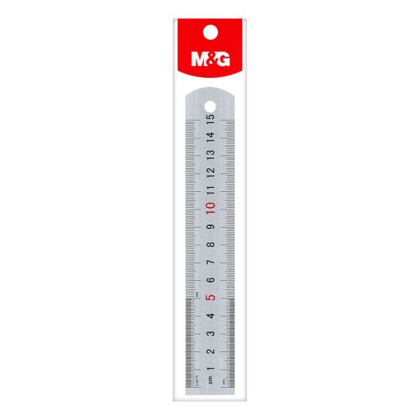Pravítko M&G 15 cm, hliníkové