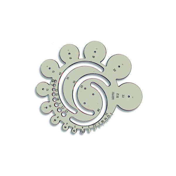 Šablóna KOH-I-NOOR rádiusová 32