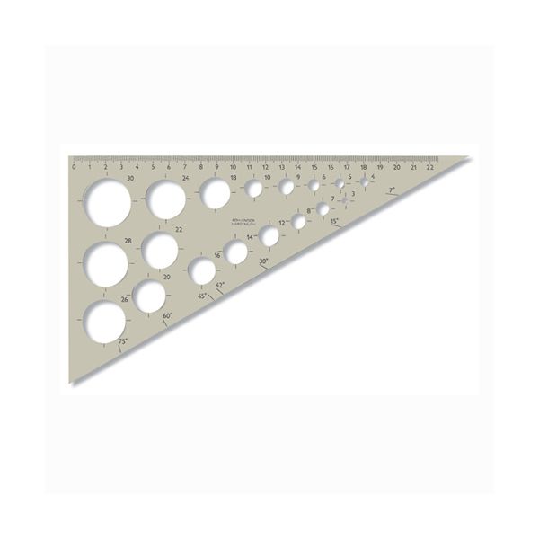 Trojuholník KOH-I-NOOR s kružnicami