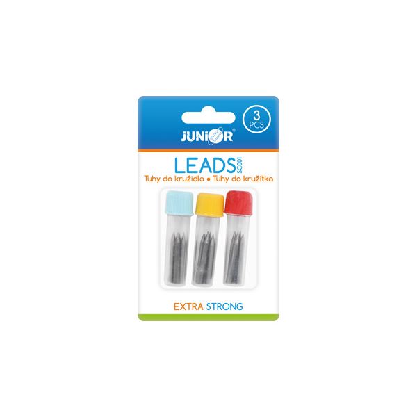 Tuhy do kružidla JUNIOR, sada 3x3 ks