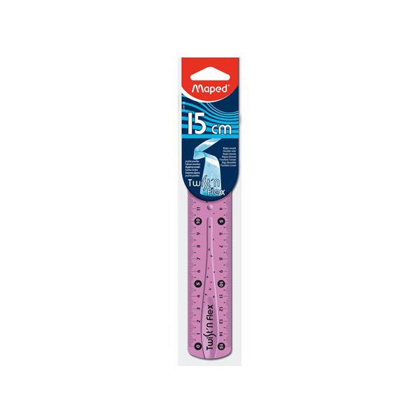 Pravítko MAPED "TWIST'N FLEX" ohybné, nelámavé, 15 cm