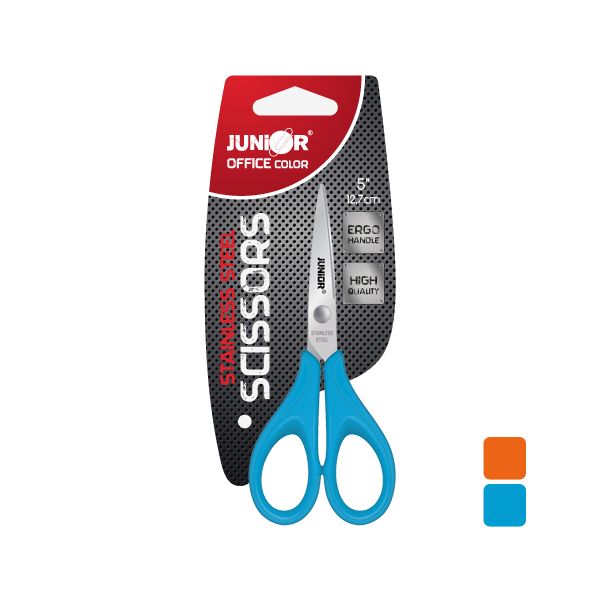 Nožnice PVC Office color 5"/13 cm