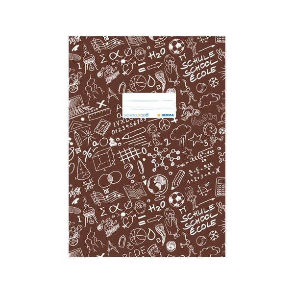 Obal na zošit Schooldoo A4 hnedý /1ks