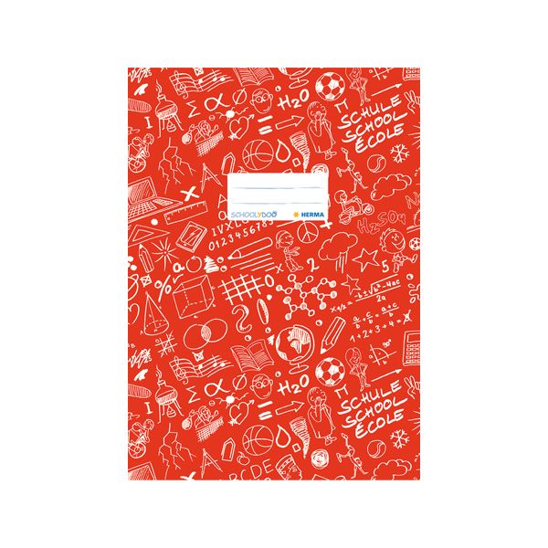 Obal na zošit Schooldoo A4 červený /1ks