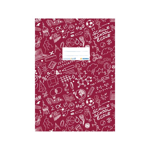 Obal na zošit Schooldoo A4 karmínový /1ks