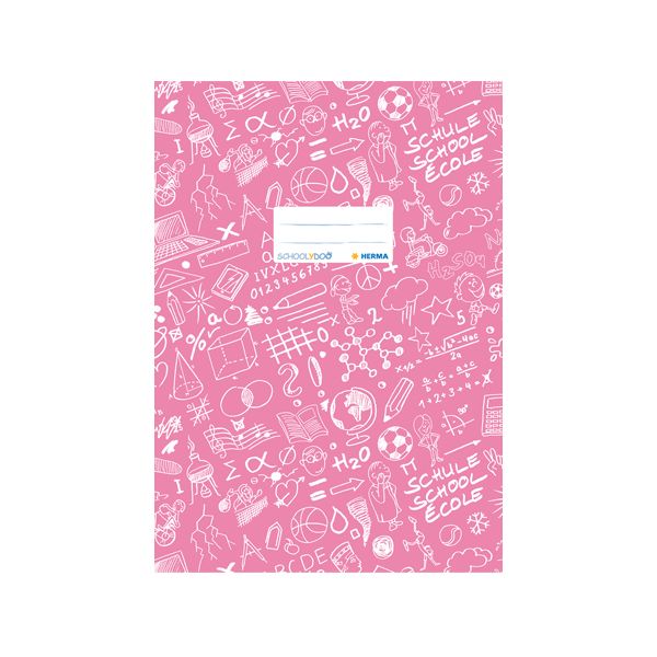 Obal na zošit Schooldoo A4 sv.ružový /1ks