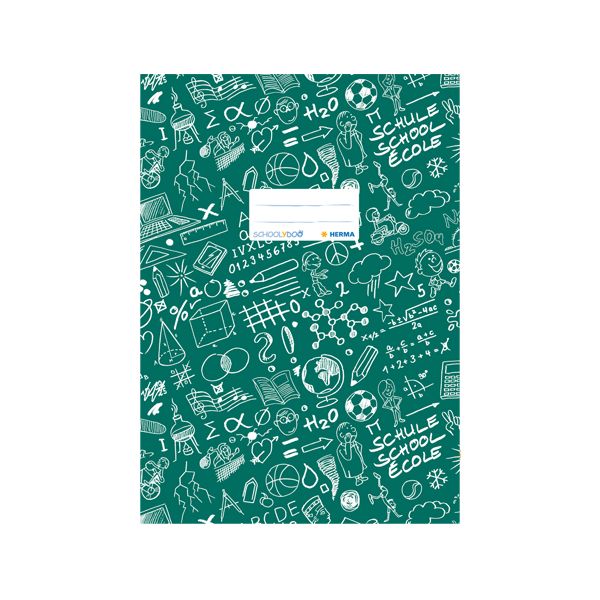 Obal na zošit Schooldoo A5 tm.zelený /1ks