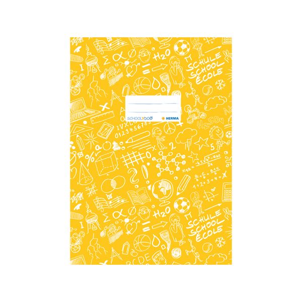 Obal na zošit Schooldoo A5 žltý /1ks