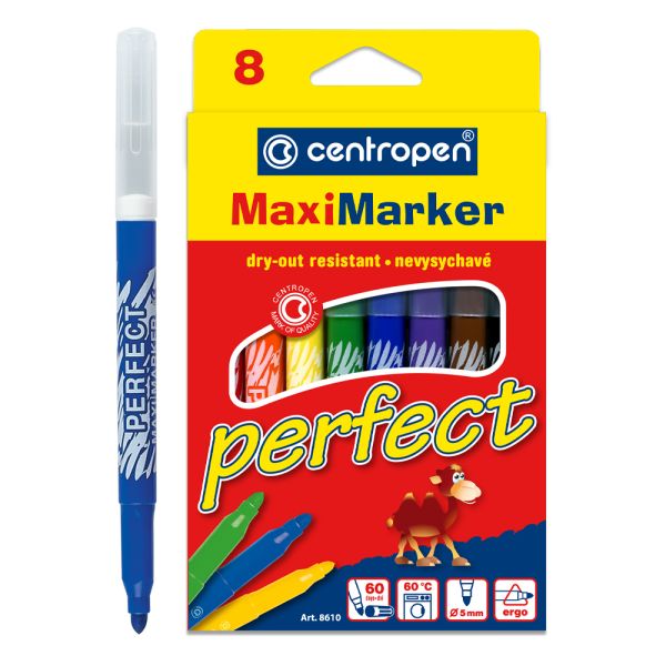Fixy CENTROPEN 8610 Maxi Perfect - sada 8 ks