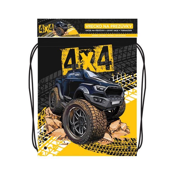 Vrecko na prezuvky s potlačou - Seria 5 - 4x4