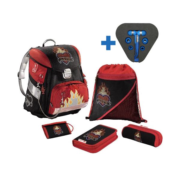 Školská taška - 5-dielny set, Step By Step Love + Slúchadlá zdarma!