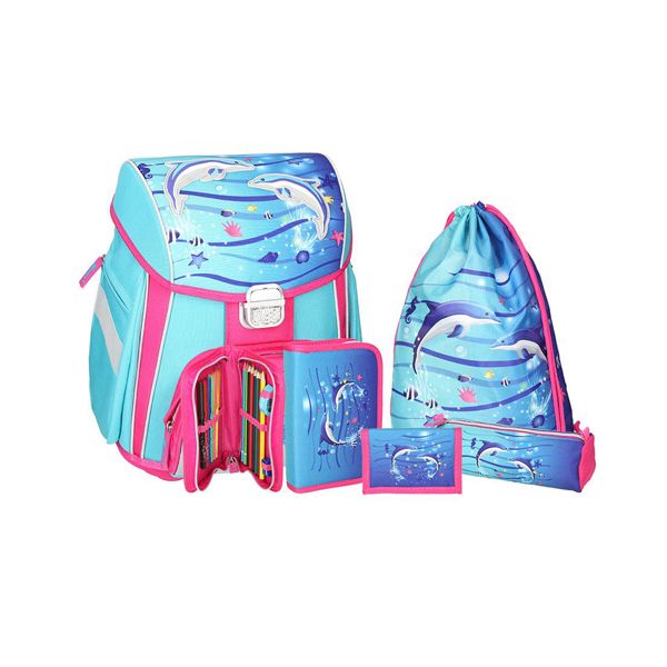 Školská taška - 5-dielny set, START Dolphins