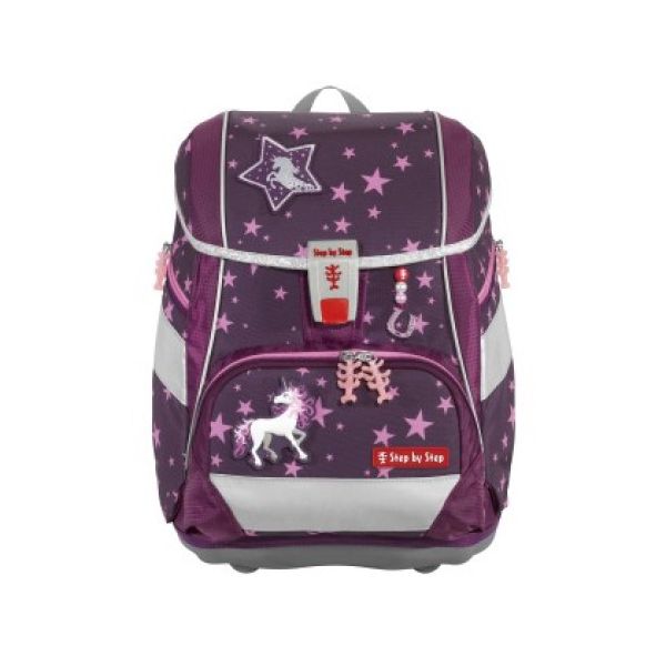 Školská aktovka/ruksak 2V1 PLUS pre prváčikov - 6-dielny Jednorožec Nuala