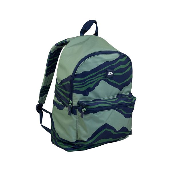 Školský batoh MILAN Melt Green 2 zipsový