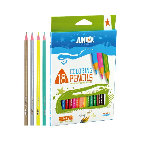 Pastelky JUNIOR Ultra trojhranné 18 ks