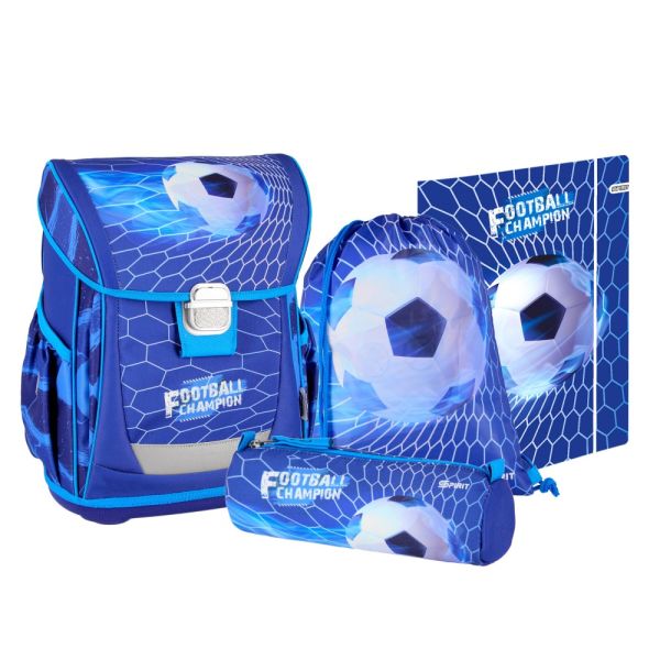 Školská taška - 4-dielny set COOL - Football Champion