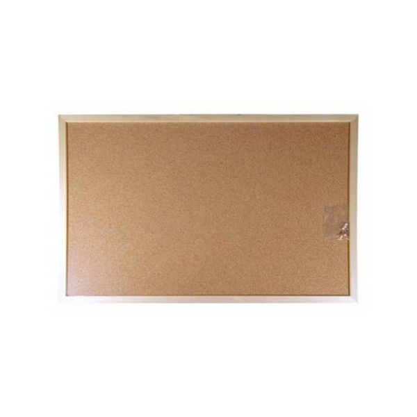 Korková tabuľa, 60x90 cm, drevený rám, VICTORIA VISUAL