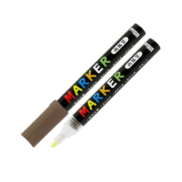 Popisovač M&G Acrylic Marker 2 mm akrylový, Brown S421
