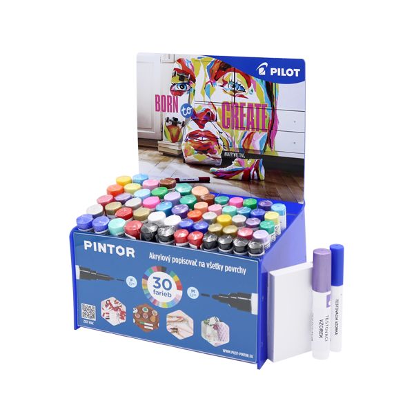 Pintor, PO, stojan, 60 ks, 24 farieb, 2 šírky stopy