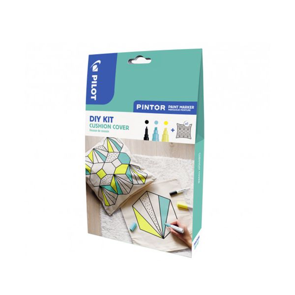 Pintor DIY sada, 3ks popisovačov+obliečka na vankúš