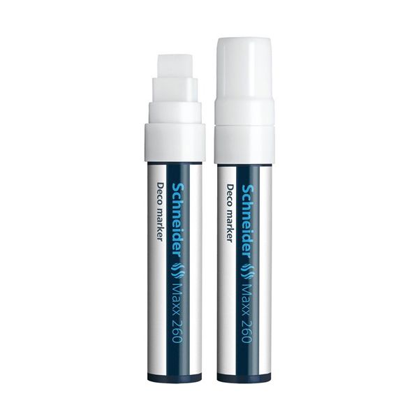 Kriedový popisovač, 5-15 mm, SCHNEIDER "Maxx 260", biely