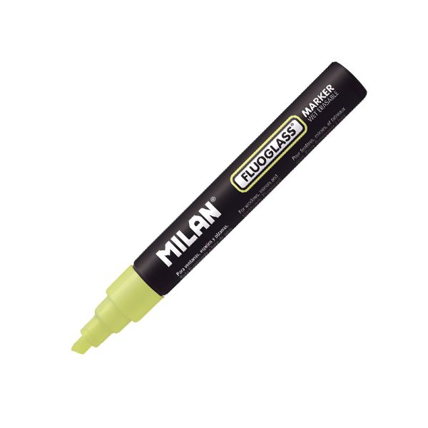 Popisovač MILAN FLUOGLASS 2-4 mm, žltý