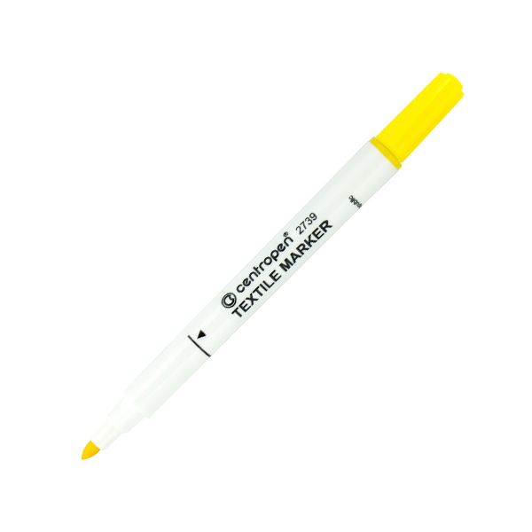 Popisovač CENTROPEN 2739 Textile - žltý
