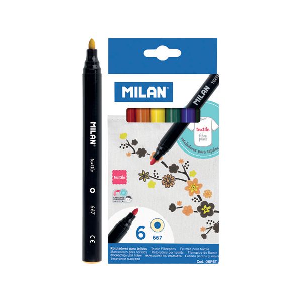 Fixy MILAN na textil - sada 6ks