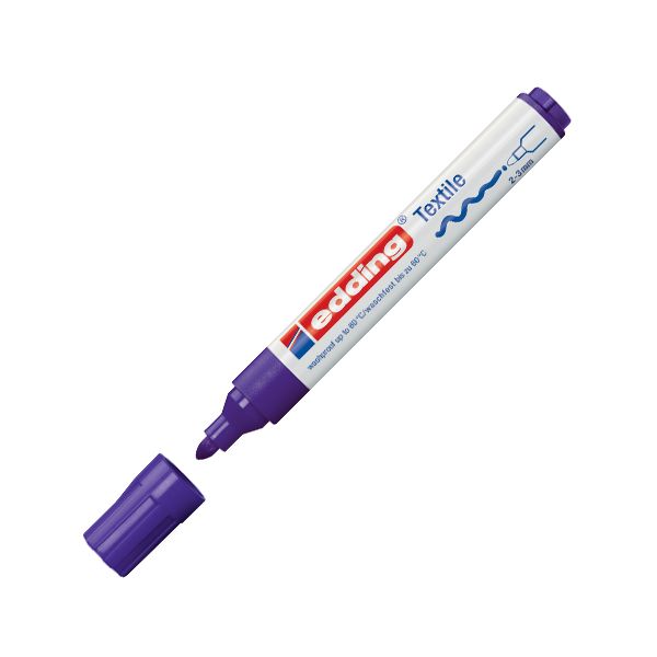 Popisovač na textílie Edding 4500 fialový