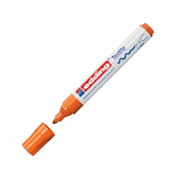 Popisovač na textil Edding 4500 oranžový