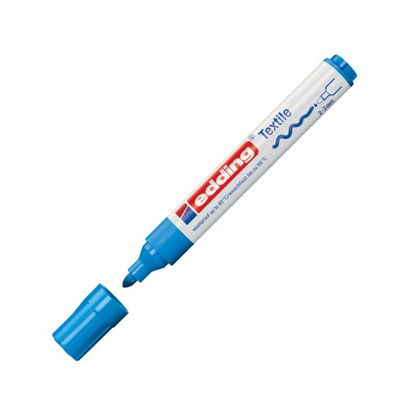 Popisovač na textílie Edding 4500 svetlomodrý