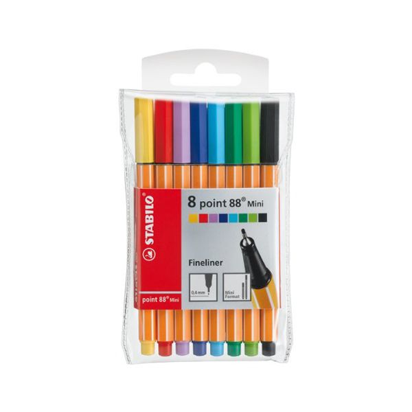 Liner STABILO point 88 Mini sada 8ks