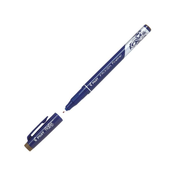 Pilot Frixion Fineliner 0,45mm , hnedý