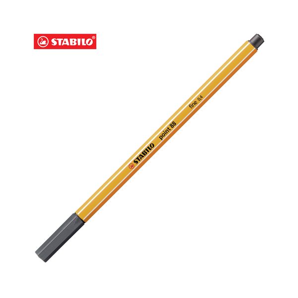 Liner STABILO point 88 tmavo šedý