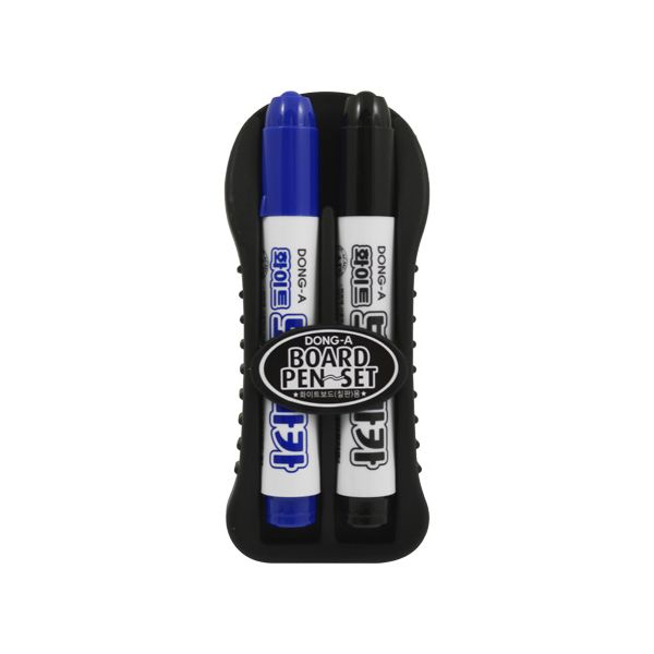 Set popisovačov na biele tabule + stierka DONG-A modrá / čierna
