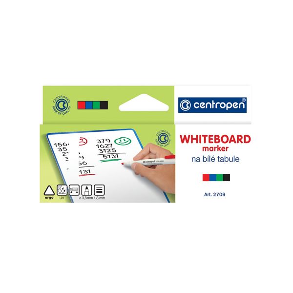 Popisovač CENTROPEN 2709 Whiteboard - sada 4 ks