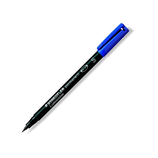 Permanentný popisovač, OHP, 0,4 mm, STAEDTLER "313 S", modrý