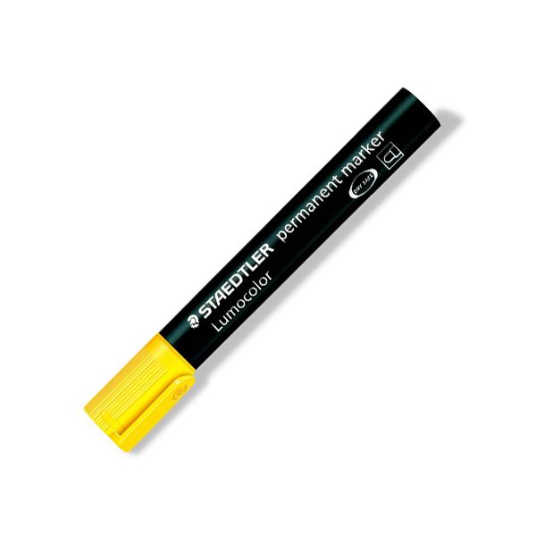 Permanentný popisovač, 2 mm, kuželový hrot, STAEDTLER "Lumocolor 352", žltý