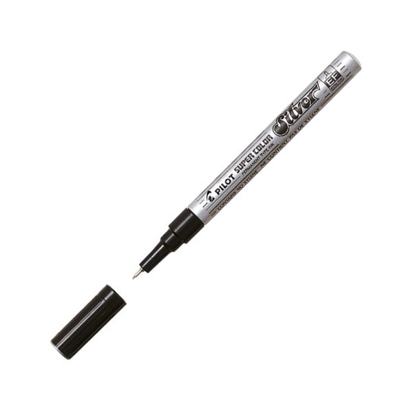 Permanentný popisovač PILOT Super Color extra tenký - strieborný