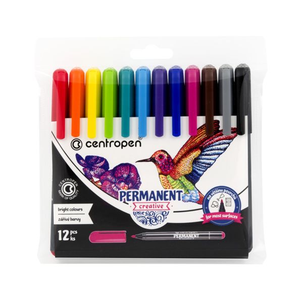 Popisovače CENTROPEN 2896 Creative, sada 12ks