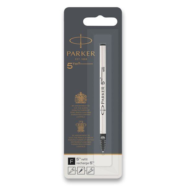 Náplň Parker 5TH - čierna F (0,5 mm) blister