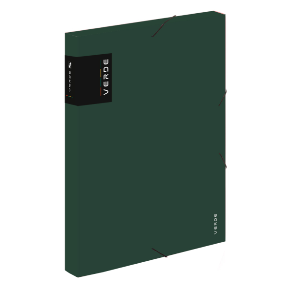 Box na spisy s gumičkou A4 PP VERDE - zelená