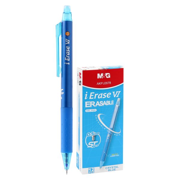 Pero gélové /gumovacie M&G iErase VI 0,5 mm - modrá náplň