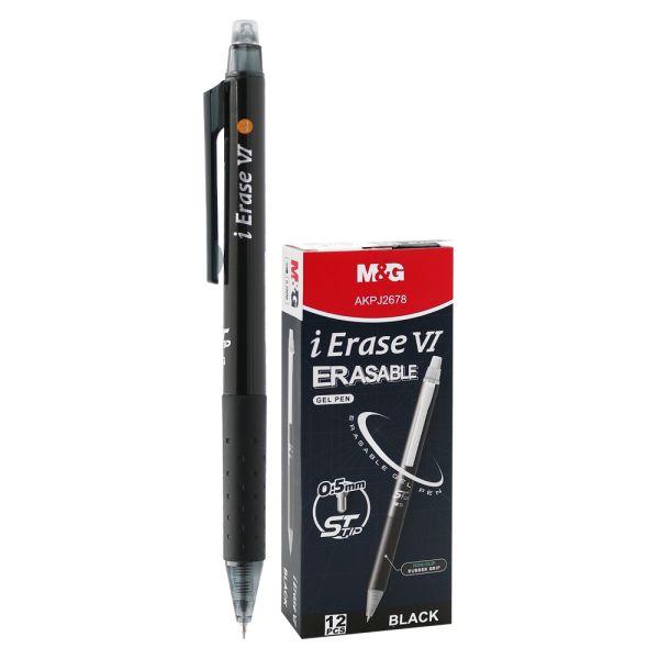 Pero gélové /gumovacie M&G iErase VI 0,5 mm - čierna náplň