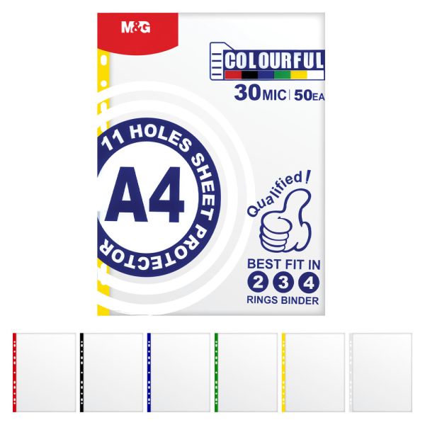 Euroobal A4 30 µm transparentný s farebnou značkou (50 ks)