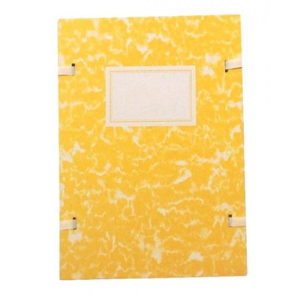 Spisová doska A4 so šnúrkami - žltý mramor
