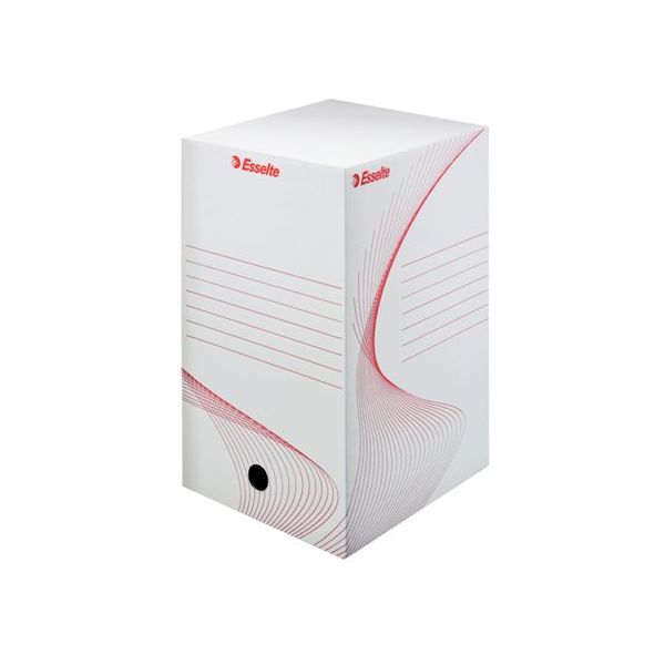 Archívny box A4 / 200 mm, kartón, ESSELTE "Boxy", biely